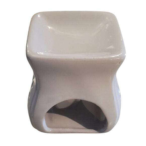 Set of 3 white tea light wax melt Essential oil Aromatherapy burner - Picture 4 of 6